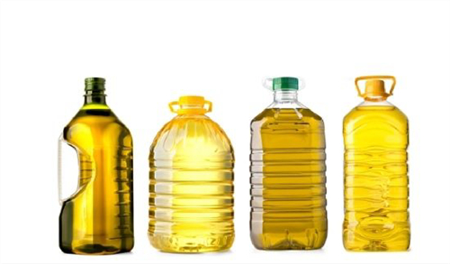 Salsas de aceite comestible y botella
   